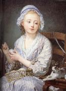 Jean-Baptiste Greuze The wool Winder France oil painting artist